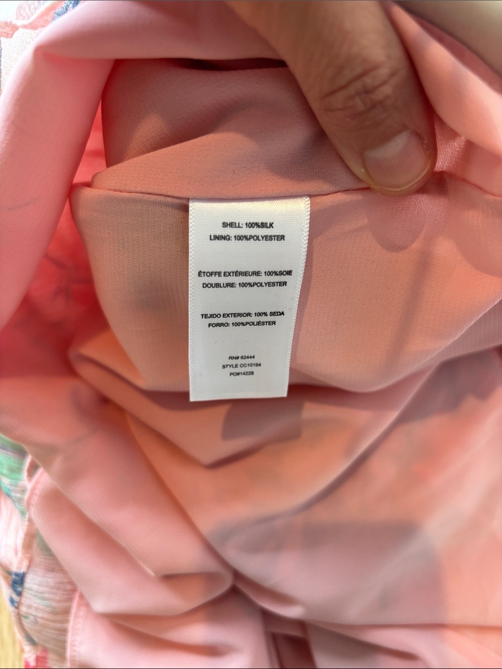 Nicole Miller Pink Floral Silk Dress - Picture 4 of 4